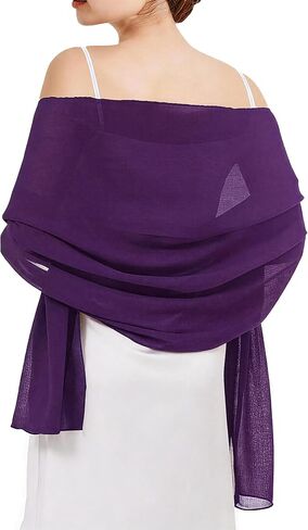 Chiffon Shawls and Wraps - Lightweight Scarve for Women Evening Dresses Wedding Bridal Formal Party in Saudi Arabia