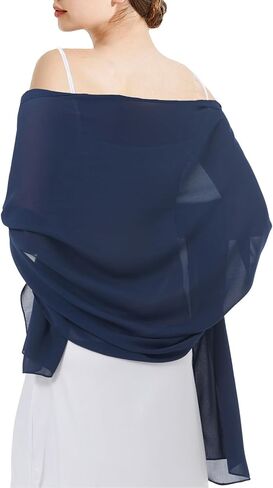 Chiffon Shawls and Wraps - Lightweight Scarve for Women Evening Dresses Wedding Bridal Formal Party in Saudi Arabia