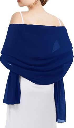 Chiffon Shawls and Wraps - Lightweight Scarve for Women Evening Dresses Wedding Bridal Formal Party in Saudi Arabia