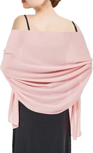 Chiffon Shawls and Wraps - Lightweight Scarve for Women Evening Dresses Wedding Bridal Formal Party in Saudi Arabia
