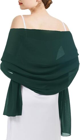 Chiffon Shawls and Wraps - Lightweight Scarve for Women Evening Dresses Wedding Bridal Formal Party in Saudi Arabia