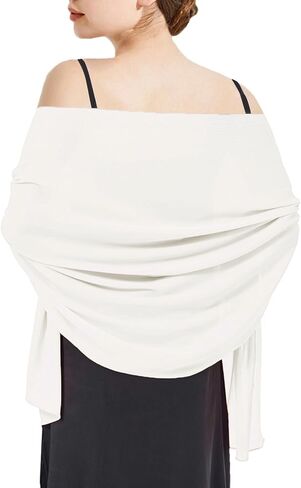 Chiffon Shawls and Wraps - Lightweight Scarve for Women Evening Dresses Wedding Bridal Formal Party in Saudi Arabia
