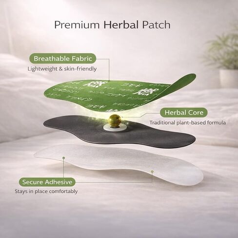 Herbal Patch Pad Balance – Mugwort Herbal Navel Patches for Menstrual Cramp Relief, Supporting Reduced Bloating Appearance, Promotes Abdominal Comfort Non-Irritating Design 1 Boxes 5 Piece (1 box) in Saudi Arabia