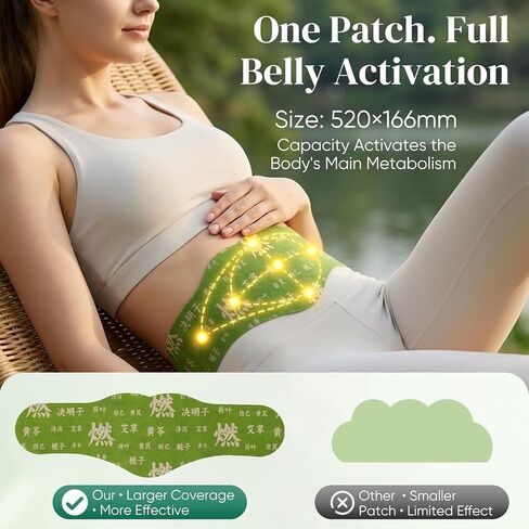 Herbal Patch Pad Balance – Mugwort Herbal Navel Patches for Menstrual Cramp Relief, Supporting Reduced Bloating Appearance, Promotes Abdominal Comfort Non-Irritating Design 1 Boxes 5 Piece (1 box) in Saudi Arabia