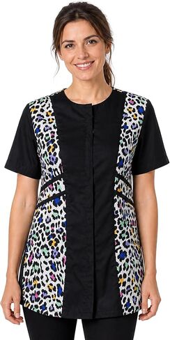 Ladybird Line 737 Leopard Waterproof Grooming Smock, Hair Bleach Resistant, Adjustable Back Tie, Breathable Mesh Lining in Saudi Arabia