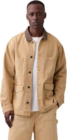 GAP Men's Boxy Denim Chore Jacket in Kuwait