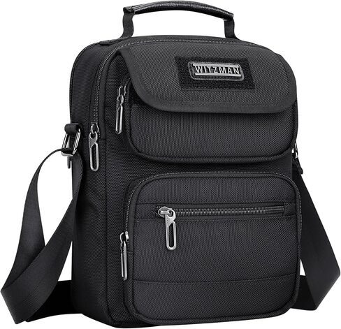 WITZMAN Crossbody Bag for Men Casual messenger bag Lightweight Nylon Shoulder Bag Small Man Purse for Work Travel in Kuwait