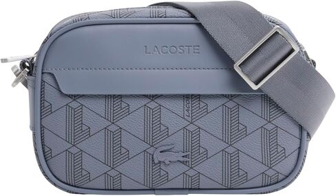 Lacoste Men's Small The Blend Satchel, Mono Folkstone Gray Abime, One Size in Kuwait