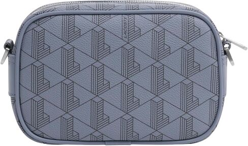 Lacoste Men's Small The Blend Satchel, Mono Folkstone Gray Abime, One Size in Kuwait