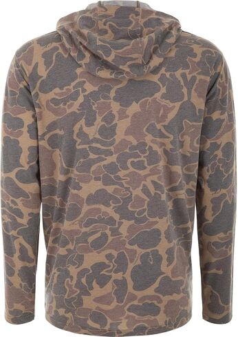 Drake Waterfowl Men's Tri Blend Hoodie | Breathable Lightweight & Quick-Drying Cotton Hooded Sweatshirt w/Built-In Stretch in Kuwait