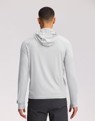 Pioneer Camp Men's UPF 50+ Sun Hoodie Shirt Long Sleeve Quick Dry Rash Guard Thumb Holes Watch Window Fishing Hiking Golf in Kuwait
