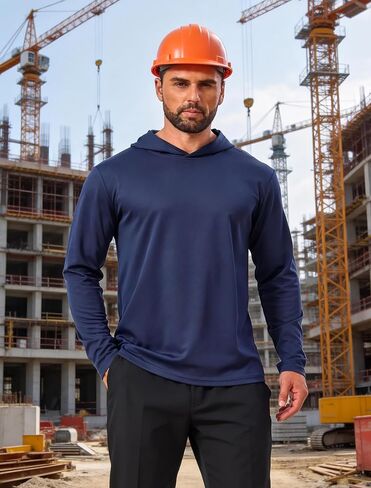 6 Pack Men's Sun Protection Long Sleeve UV Protection SPF Lightweight Quick Dry Athletic Fishing Outdoor Hiking Rash Guard in Saudi Arabia