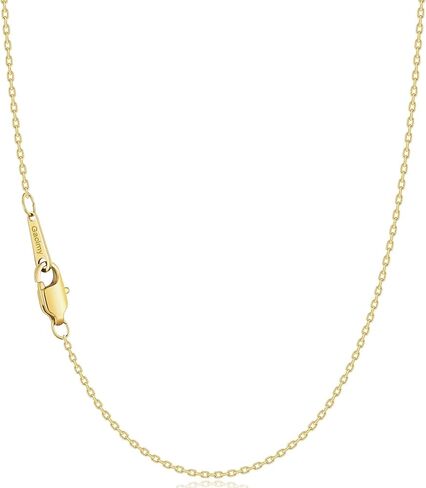 Gacimy Chain Necklace for Women, 14K Gold Plated/Silver Tone Cable Chain for Women, 1.1/1.3mm Thin Dainty Necklace Chains 16-24 Inch in Kuwait