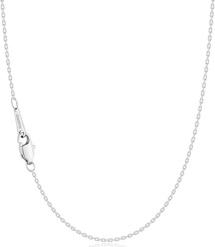 Gacimy Chain Necklace for Women, 14K Gold Plated/Silver Tone Cable Chain for Women, 1.1/1.3mm Thin Dainty Necklace Chains 16-24 Inch in Kuwait