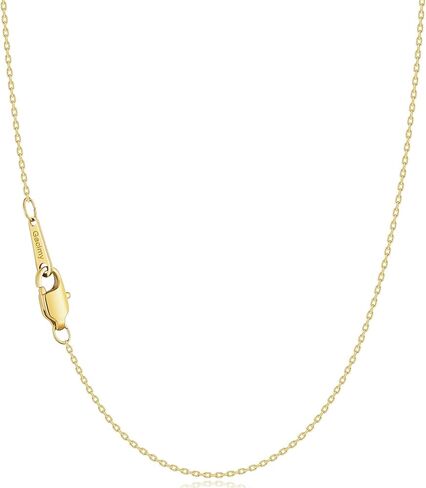 Gacimy Chain Necklace for Women, 14K Gold Plated/Silver Tone Cable Chain for Women, 1.1/1.3mm Thin Dainty Necklace Chains 16-24 Inch in Kuwait
