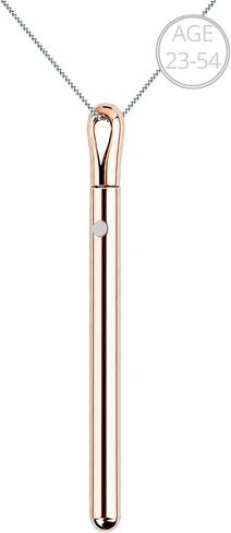 Rose Gold Necklaces for Women Long Pendant Necklace with Adjustable Chain Necklace Extender, Rechargeable Necklace Jewelry for Women Trendy in Saudi Arabia