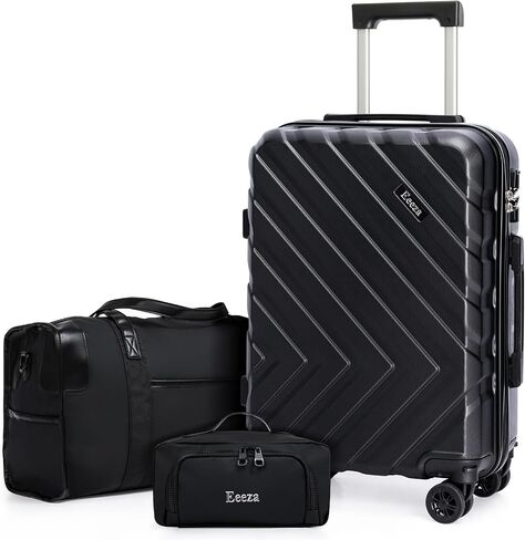 Carry on Luggage Sets,Suitcases with Detachable Wheels,Hardshell 22x14x9 Airline Approved,Durable Travel Luggage Sets with Combination Lock,Carry on Suitcase(20"/DB/TB) in Saudi Arabia
