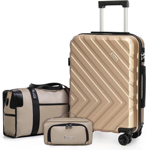 Carry on Luggage Sets,Suitcases with Detachable Wheels,Hardshell 22x14x9 Airline Approved,Durable Travel Luggage Sets with Combination Lock,Carry on Suitcase(20"/DB/TB) in Saudi Arabia
