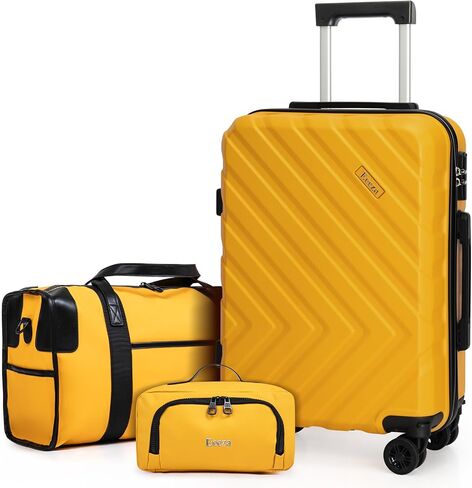 Carry on Luggage Sets,Suitcases with Detachable Wheels,Hardshell 22x14x9 Airline Approved,Durable Travel Luggage Sets with Combination Lock,Carry on Suitcase(20"/DB/TB) in Saudi Arabia