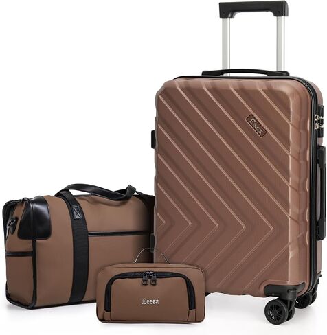Carry on Luggage Sets,Suitcases with Detachable Wheels,Hardshell 22x14x9 Airline Approved,Durable Travel Luggage Sets with Combination Lock,Carry on Suitcase(20"/DB/TB) in Saudi Arabia