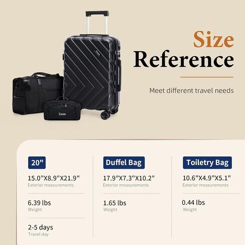 Carry on Luggage Sets,Suitcases with Detachable Wheels,Hardshell 22x14x9 Airline Approved,Durable Travel Luggage Sets with Combination Lock,Carry on Suitcase(20"/DB/TB) in Saudi Arabia