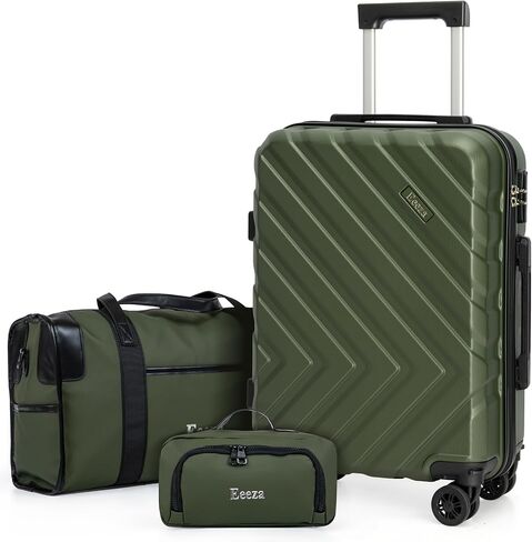 Carry on Luggage Sets,Suitcases with Detachable Wheels,Hardshell 22x14x9 Airline Approved,Durable Travel Luggage Sets with Combination Lock,Carry on Suitcase(20"/DB/TB) in Saudi Arabia