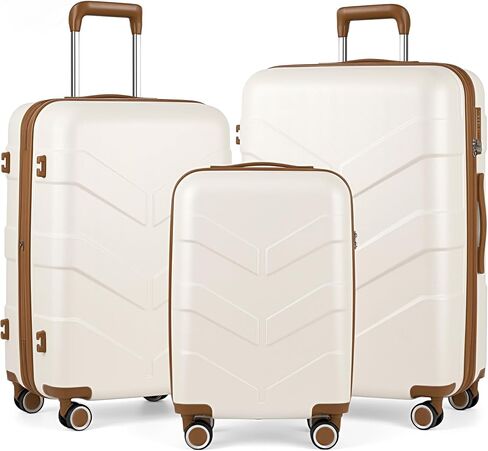 TILYMOL Luggage Sets 3 Piece with Spinner Wheel, Hardside Suitcase Set with TSA Lock, Expandable Lightweight Travel Luggage for Men and Women, Blue in Saudi Arabia