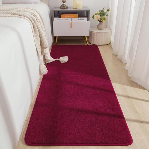 Soft Runner Rugs for Bedroom 2x6, Non Slip Runners for Hallway Kitchen Laundry Dorm Washable, Minimalist Low Pile Long Rugs for Boys Men Girls Kids, Black in Saudi Arabia