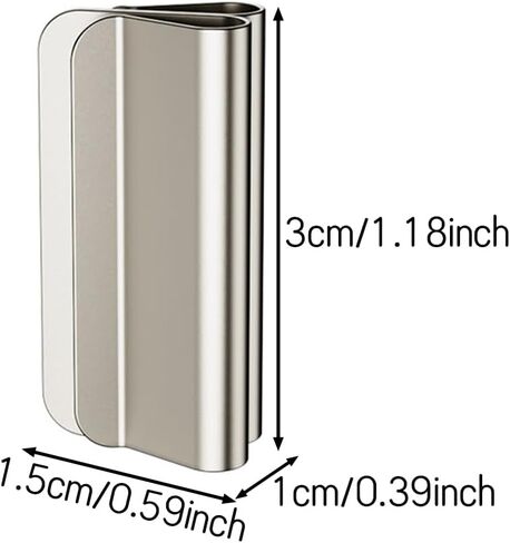 2026 New Magnetic Curtain Clips - Hold Curtains Closed, Detachable Buckle, No Drill, Privacy Protection for Indoor and Outdoor Patio Curtains (Metal, 10) in Saudi Arabia