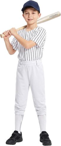 DEVOROPA Toddler to Big Boys Baseball Pants Youth Softball Fast Pitch Tee Ball Kids Practice Pants Pockets in Saudi Arabia