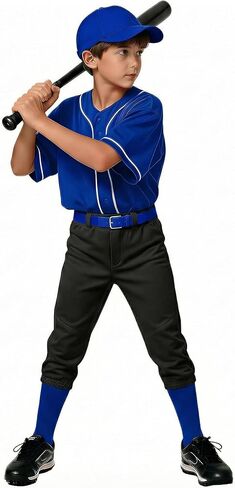Boys Knicker Baseball Pants 4T-17 Years Toddler Youth Softball Tee Ball Pants with Pocket in Saudi Arabia