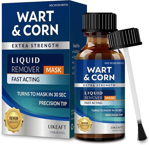 Fast-Acting Wart Corn Remover: Salicylic Acid Treatment for Feet Toe - Maximum Strength Liquid for Plantar Wart Corn Removal Men and Women in Saudi Arabia