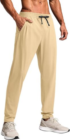 BRXL Track Pants for Men with Zipper Pockets Lightweight Stretch 4 Pockets Mens Athletic Pants for Running Workout Gym in Kuwait