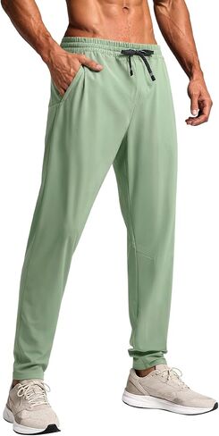 BRXL Track Pants for Men with Zipper Pockets Lightweight Stretch 4 Pockets Mens Athletic Pants for Running Workout Gym in Kuwait