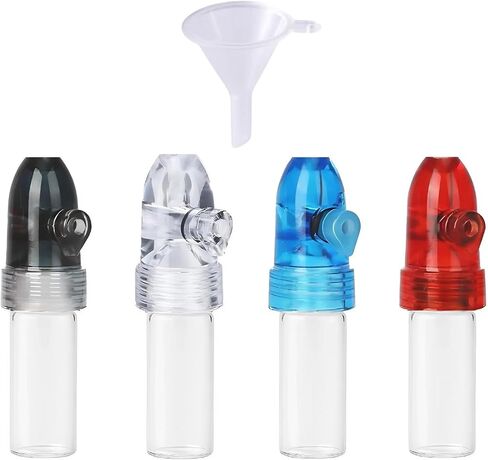 AKIRAMERUNA-Portable Glass Decorative Bottle Kitchen Spice Dispenser Portable Leak-Proof Storage Bottle for Outdoor Camping Travel in Kuwait