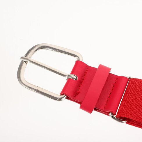 Youth Baseball Belt Red Elastic Alloy Fashion Softball Adjustable Belt for Boys Unisex Sports Accessory in Kuwait