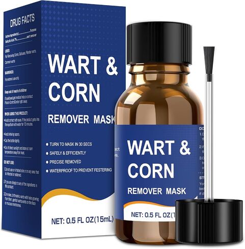 Mitreal Wart Remover Liquid with Salicylic Acid for Feet and Hands, Plantar Wart and Corn Remover Freeze Off Formula, Fast Acting Treatment for Common Flat Warts, Corns and Calluses 15 ml (0.5 fl oz) in Saudi Arabia