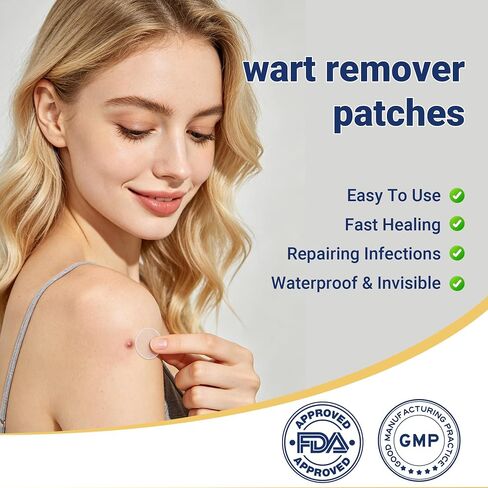 Komxsum Wart Remover Patches, Removes Warts from Various Parts of The Body,Fast Acting,Safe and Easy to Use(180PCS) in Kuwait
