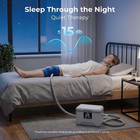 EONIX Cold Therapy Machine with Programmable Timer, Ice Machine for Knee After Surgery, Cryotherapy Pain Relief System w/Compression Pad for Knee and Ankle in Saudi Arabia