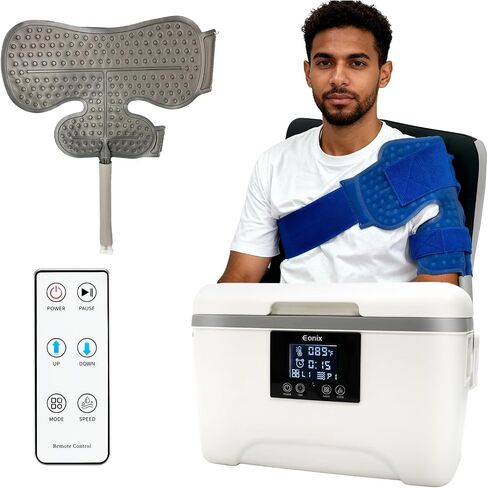 EONIX Cold Therapy Machine with Programmable Timer, Ice Machine for Knee After Surgery, Cryotherapy Pain Relief System w/Compression Pad for Knee and Ankle in Saudi Arabia
