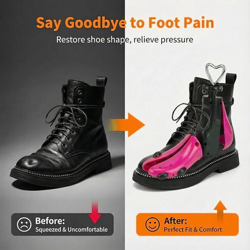 Shoe Stretcher Men Women, Boot Stretcher Men Women, 2 PCS Adjustable Width and Length, Shoe Boot Stretcher for Wide Feet (Size:Men's 9-14;Wm's 10-15) in Kuwait