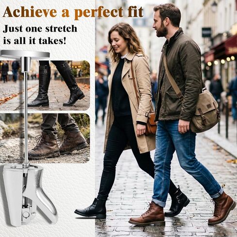Boot Instep Stretcher & Vamp Raiser, Heavy Duty Cast Aluminum Shoe Stretcher for Western/Cowboy Boots, Adjustable Shoe Instep Raiser for Men and Women, Ideal for Work, Hiking and Daily Wear in Saudi Arabia