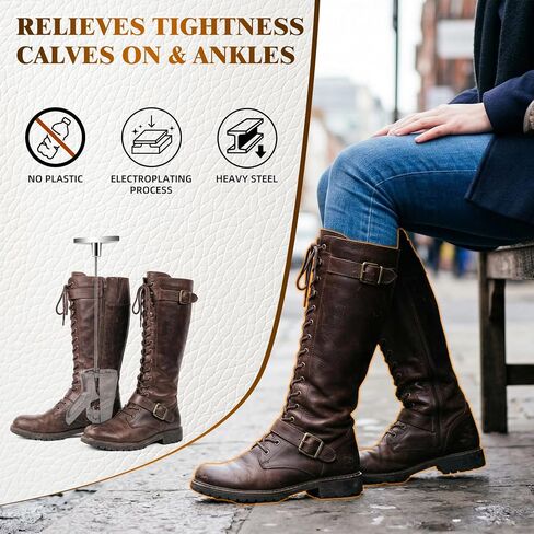 Boot Instep Stretcher & Vamp Raiser, Heavy Duty Cast Aluminum Shoe Stretcher for Western/Cowboy Boots, Adjustable Shoe Instep Raiser for Men and Women, Ideal for Work, Hiking and Daily Wear in Saudi Arabia