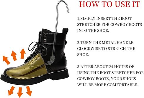 Boot Stretcher & Shoe Stretcher - Men's & Women's, 2 Pieces Stretch Height for Thick Feet, Shoe Boot Stretcher for Men's Size 7.5-13 & Women's Size 9-14.5 in Saudi Arabia