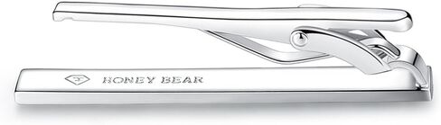 HONEY BEAR 3pcs Mens Tie Clip Set Tie Bar Normal Size 1.97inch for Wedding Business Shirt Gift 5cm in Kuwait