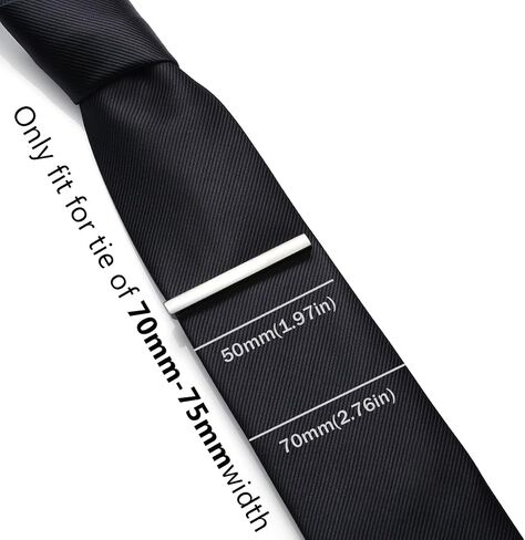HONEY BEAR 3pcs Mens Tie Clip Set Tie Bar Normal Size 1.97inch for Wedding Business Shirt Gift 5cm in Kuwait