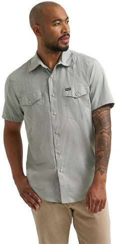 Wrangler Men's Iceberg Green Drover Utility Shirt in Kuwait