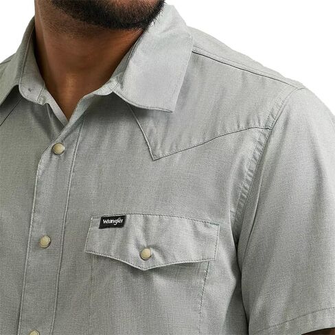 Wrangler Men's Iceberg Green Drover Utility Shirt in Kuwait