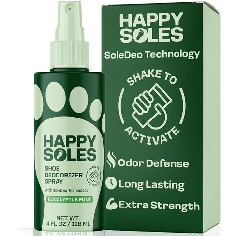 Shoe Deodorizer Spray for Gym Gear & Smelly Shoes Caused by Stinky Feet - Strong Odor Fighter for Sneakers, Boots, and Sandals - Fresh Smell, Refreshing Shoe Spritz 4oz (Eucalyptus Mint) in Kuwait