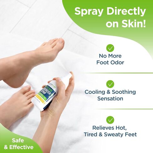 Rocket Pure Natural Foot and Shoe Deodorizer Spray, Deodorant and Odor Eliminator for Smelly Feet, Smell Remover, Formulated with Essential Oils, Made in the USA, Lemon, 4 fl oz in Saudi Arabia